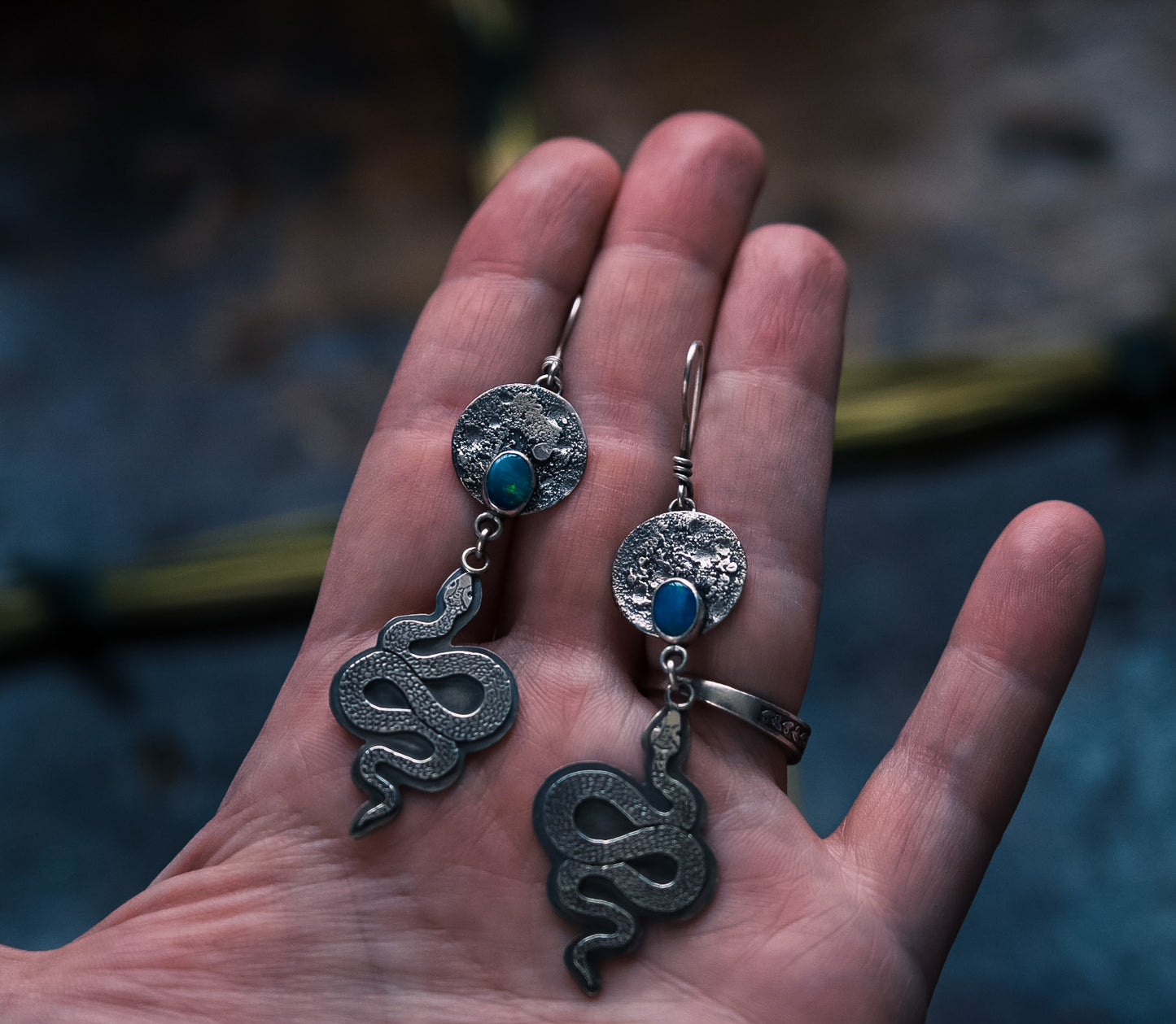 Night Serpent Earrings